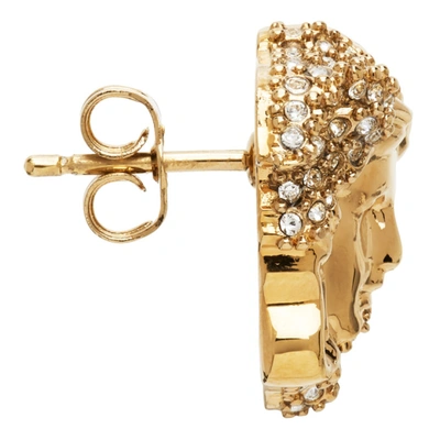 Shop Versace Gold Palazzo Dia Earrings