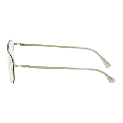 Shop Maison Margiela Silver Mykita Edition Mmcraft013 Glasses In Matte Silve