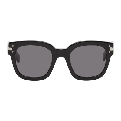 Shop Amiri Black & Grey Classic Logo Sunglasses In Black / Grey