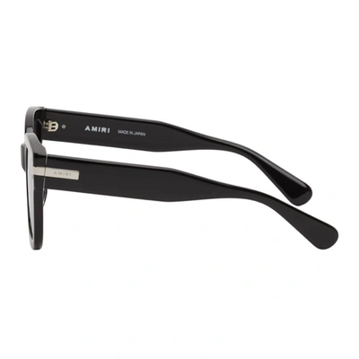Shop Amiri Black & Grey Classic Logo Sunglasses In Black / Grey