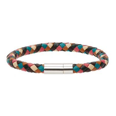 Shop Paul Smith Multicolor Woven Bracelet In 92 Multi