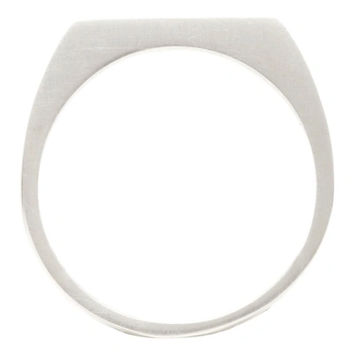 Shop Jil Sander Silver Geometry Ring In 043 Silver