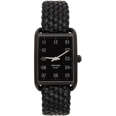 Shop Tom Ford Black Leather 001 Watch