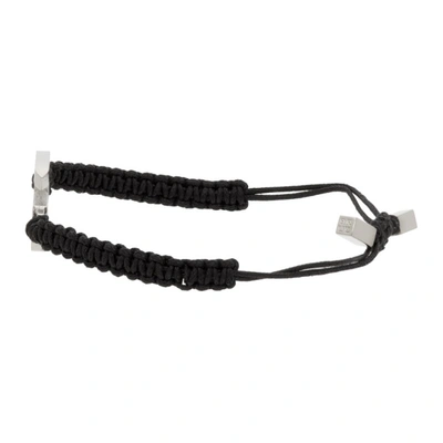 Shop Givenchy Silver G Link Cord Bracelet In 040-silver Grey