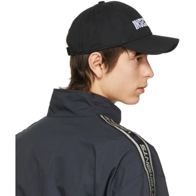 VETEMENTS 黑色“INSECURITY”棒球帽