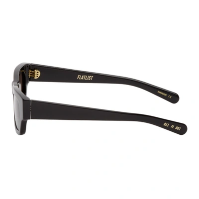 Shop Flatlist Eyewear Black Frankie Sunglasses In Solid Black