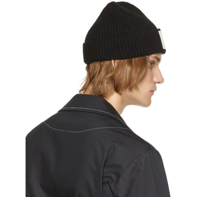 Shop Daniel W. Fletcher Black 'dwf' Beanie