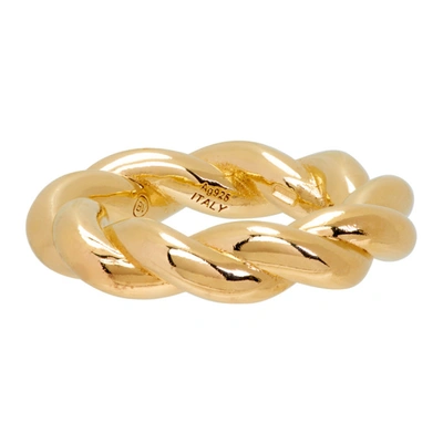 Bottega Veneta Gold-plated Twisted Ring | ModeSens
