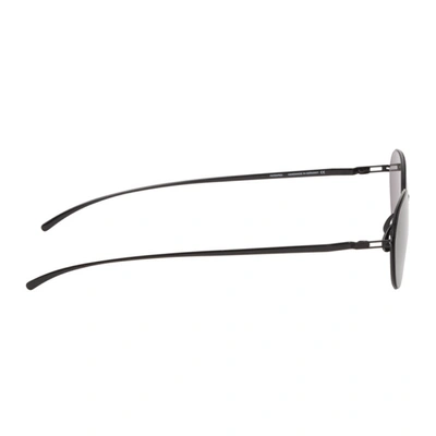 Shop Maison Margiela Black Mykita Edition Mmesse024 Sunglasses In E4 Black