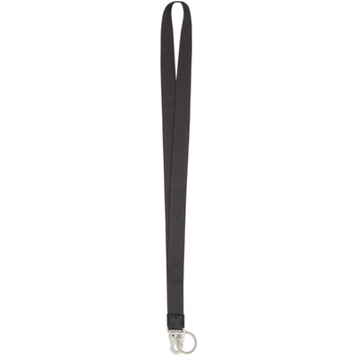 Shop Off-white Black Classic Industrial Necklace Keychain In Black Black
