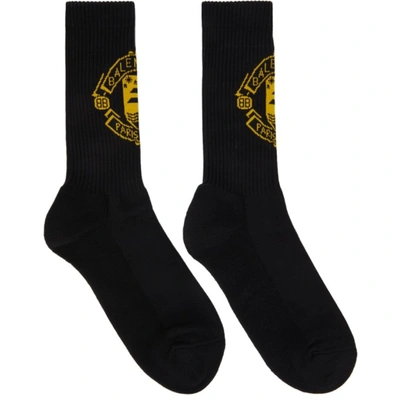 Shop Balenciaga Black Quest Socks In 1000 Black