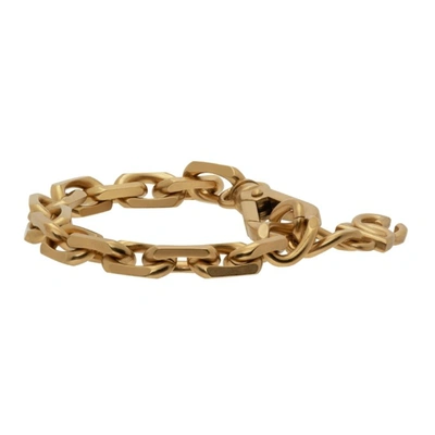Shop Dolce & Gabbana Gold Antique Chain Link Bracelet In Zoo00 Oro