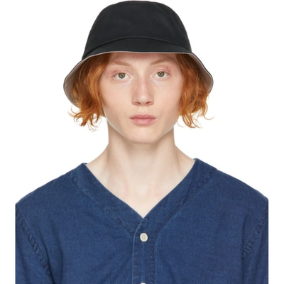 Shop Ps By Paul Smith Black 'ps' Bucket Hat In 79 Black