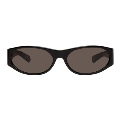 Shop Flatlist Eyewear Black Eddie Kyu Sunglasses In Solid Black