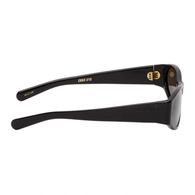 Shop Flatlist Eyewear Black Eddie Kyu Sunglasses In Solid Black