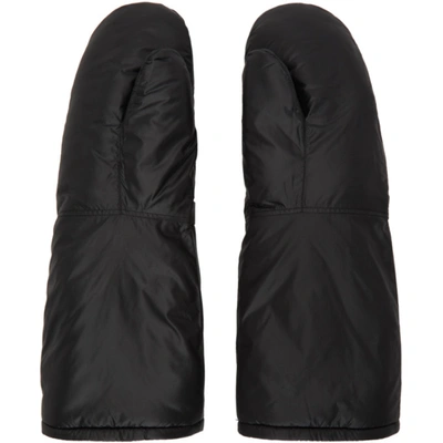 Shop Takahiromiyashita The Soloist Black Insulated Mittens