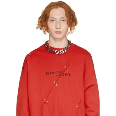 Shop Givenchy Pink Medium Shading G Chain Necklace In 681-light Pink