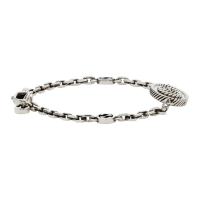 Shop Gucci Silver Gg Marmont Chain Bracelet In 0701 Silver