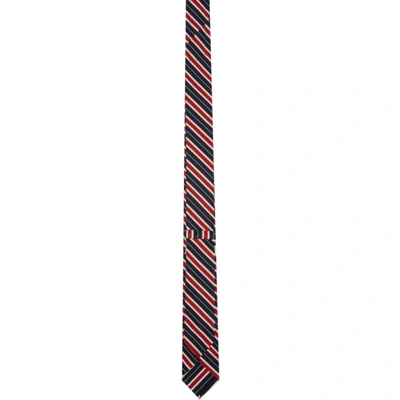 Shop Thom Browne Multicolor Classic Tie In 960 Rwbwht