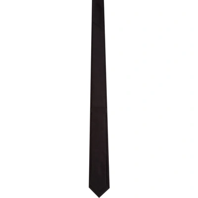 Shop Givenchy Black Address Blade Neck Tie In 001 Black/w