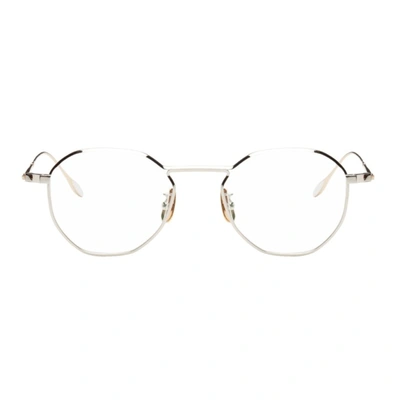 Shop Yuichi Toyama Silver & Gold Herbert Glasses