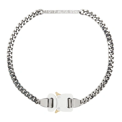 Alyx Silver Chain Logo Buckle Necklace | ModeSens