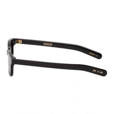 Shop Flatlist Eyewear Black 'le Bucheron' Sunglasses In Solid Black