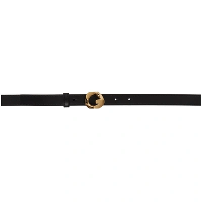 Shop Givenchy Black Thin G Chain Buckle Belt
