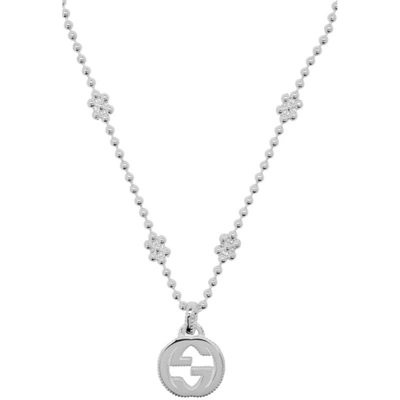 Shop Gucci Silver Interlocking G Necklace