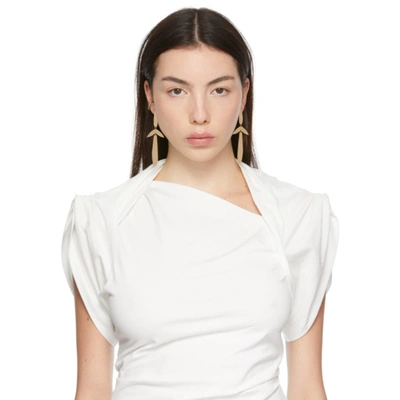 Shop Isabel Marant Gold Drop Earrings In 12do Dore