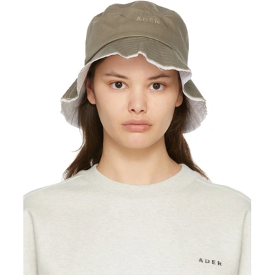 Shop Ader Error Khaki 04 Bucket Hat