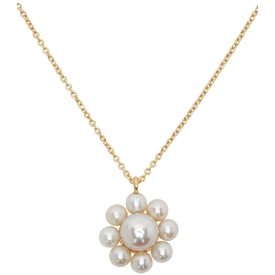 Shop Sophie Bille Brahe Gold Pearl Margherita Simple Necklace