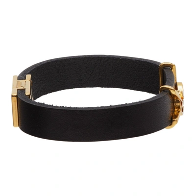 Shop Saint Laurent Black Opyum Bracelet In 1000 Black