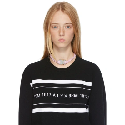 Shop Alyx Pink Chain Link Buckle Necklace