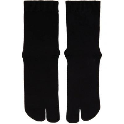 Shop Maison Margiela Black Tabi Sock In 900 Black