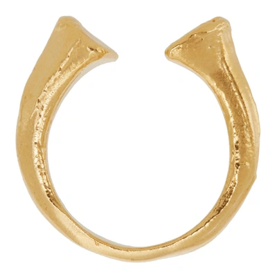 Shop Alighieri Gold 'the Silhouette Of Desire' Ring