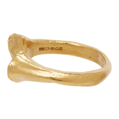 Shop Alighieri Gold 'the Silhouette Of Desire' Ring