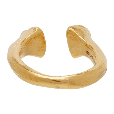 Shop Alighieri Gold 'the Silhouette Of Desire' Ring