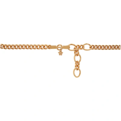 Shop Versace Gold Medusa Chain Belt In Kvo