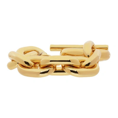 Shop Rabanne Gold Xl Link Bracelet In P710 Gold