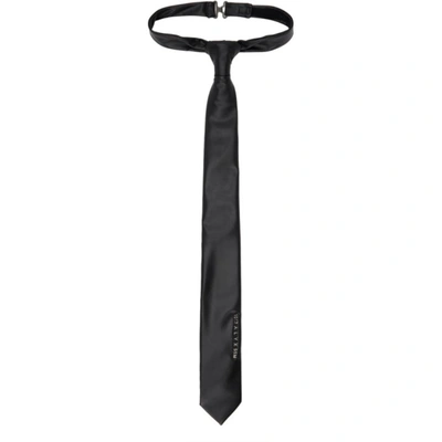 Shop Alyx Black Logo Tie In Blk0001 Black