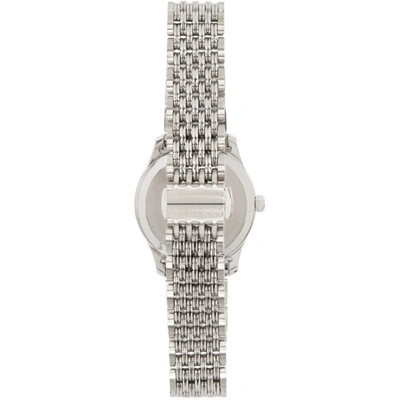 Shop Gucci Silver 29mm G-timeless Bee Watch