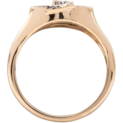 Shop Adina Reyter Gold Onyx Oval Snake Signet Ring In Onyx/diamond