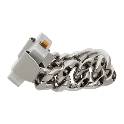 Shop Alyx Silver Hero 4x Chain Bracelet In Gry0002 Silver