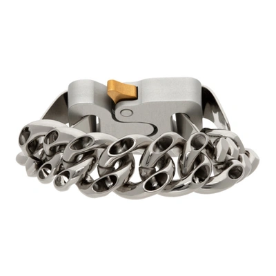 Shop Alyx Silver Hero 4x Chain Bracelet In Gry0002 Silver