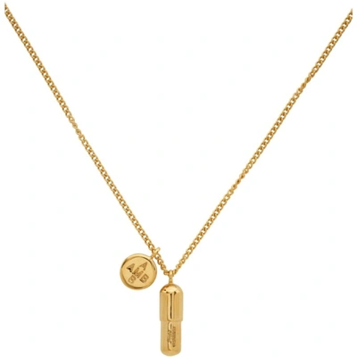 Shop Ambush Gold Pill Charm Necklace
