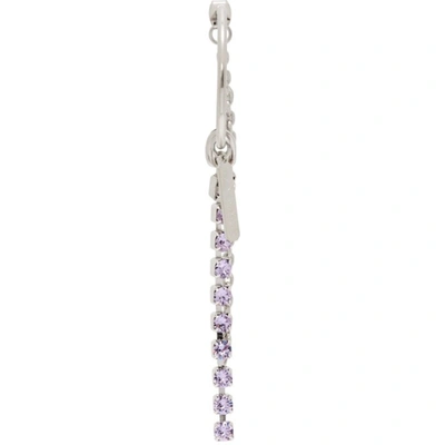 Shop Justine Clenquet Ssense Exclusive Purple Petra Earrings In Purple Vitrail
