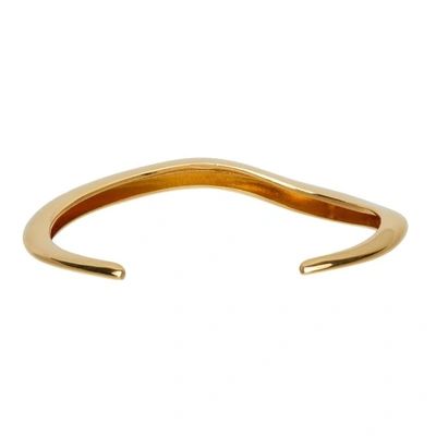 Shop Agmes Gold Small Astrid Cuff Bracelet