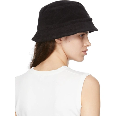 Shop Miaou Black Terrycloth Lil' Bucket Hat