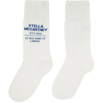 Shop Stella Mccartney White Shared 'obs 23' Socks In 9000 Pure W